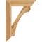Ekena Millwork Legacy Traditional Rough Sawn Bracket w/ Offset Brace, Western Red Cedar, 8"W x 32"D x 44"H BKT0806X32X44LEC01RWR - alternate 4